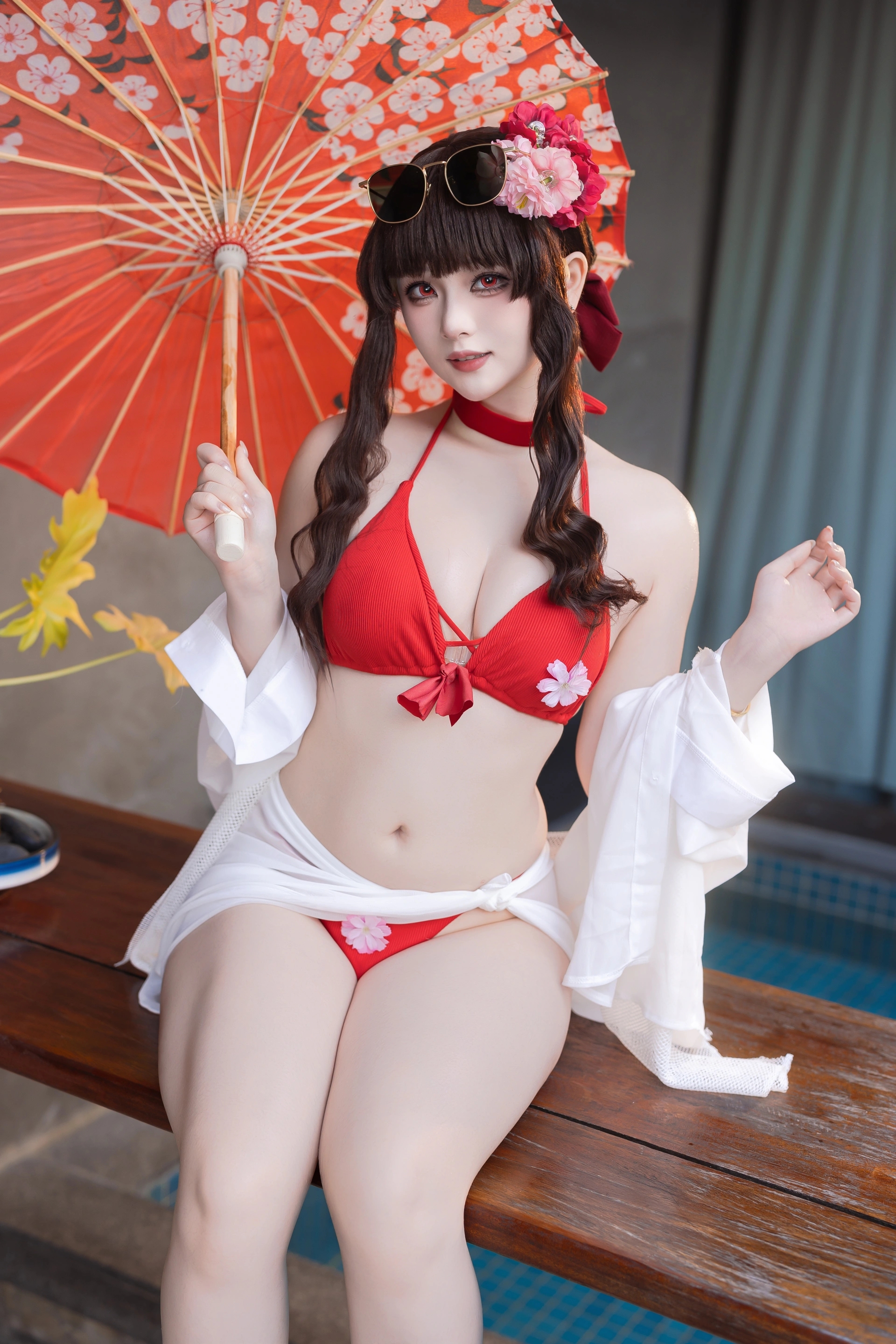 屿鱼 – No.052 樱花泳装 0